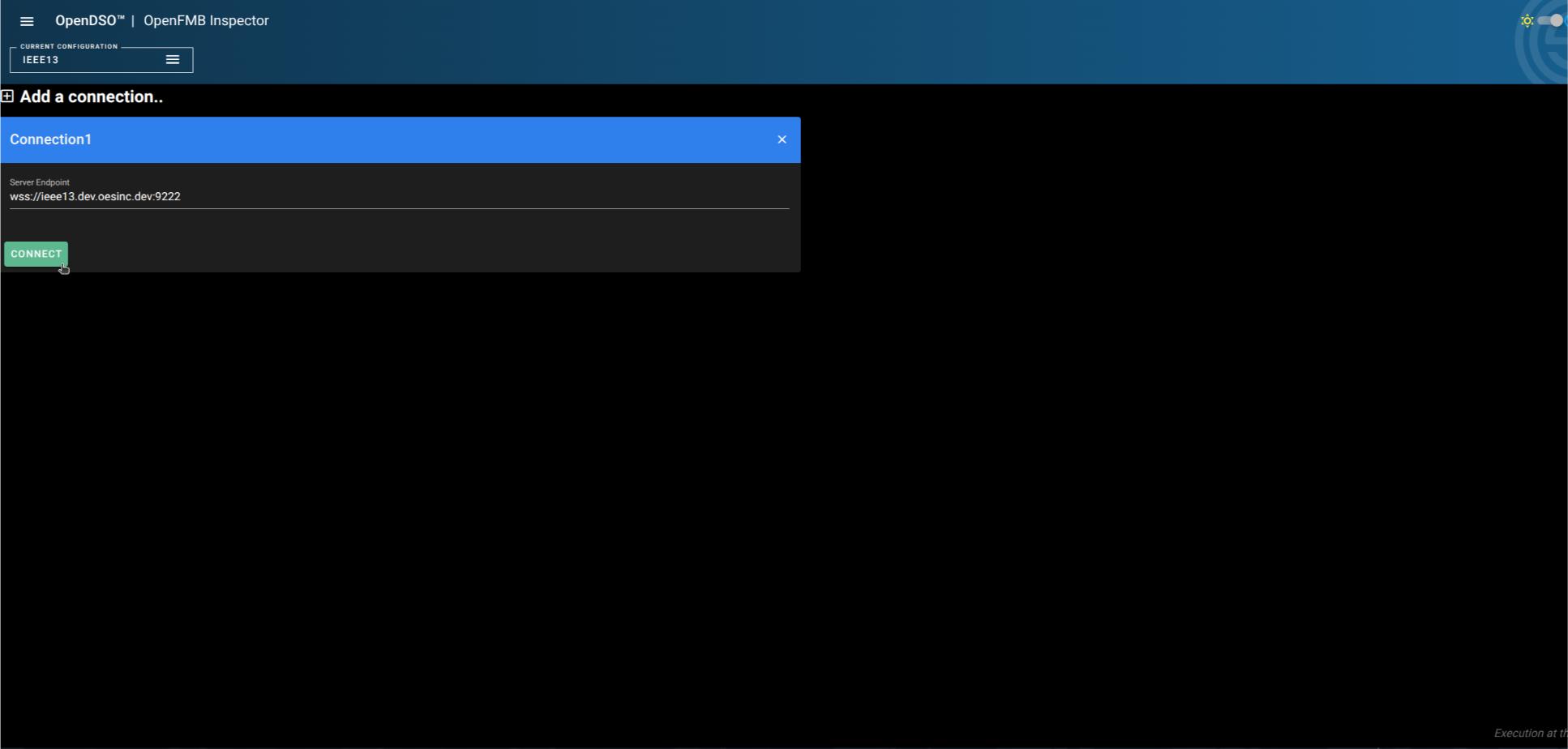 Connection Dialog