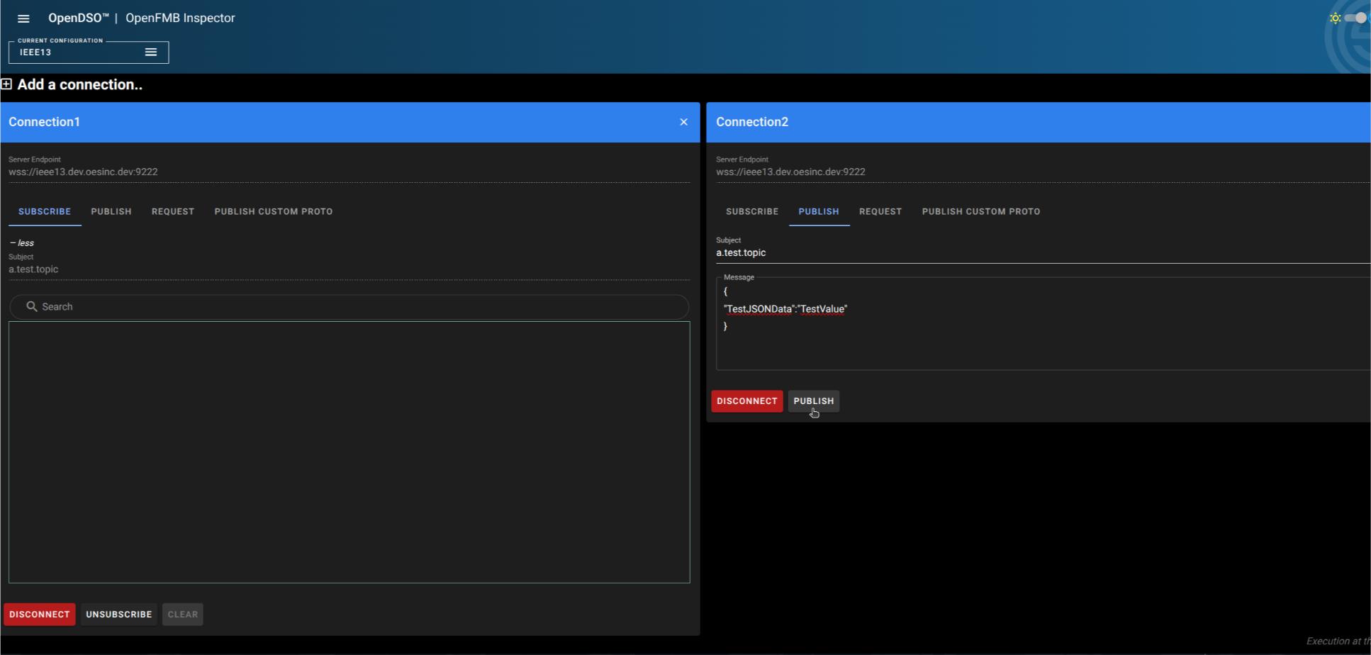 Publish Tab